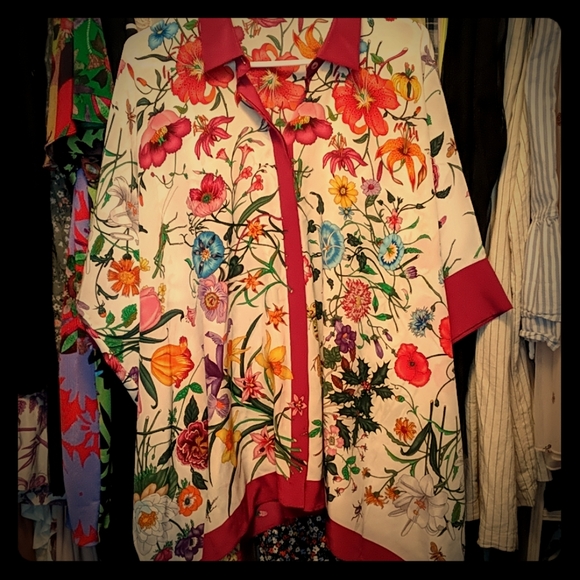 Gucci Tops - Gucci Floral Shirt
